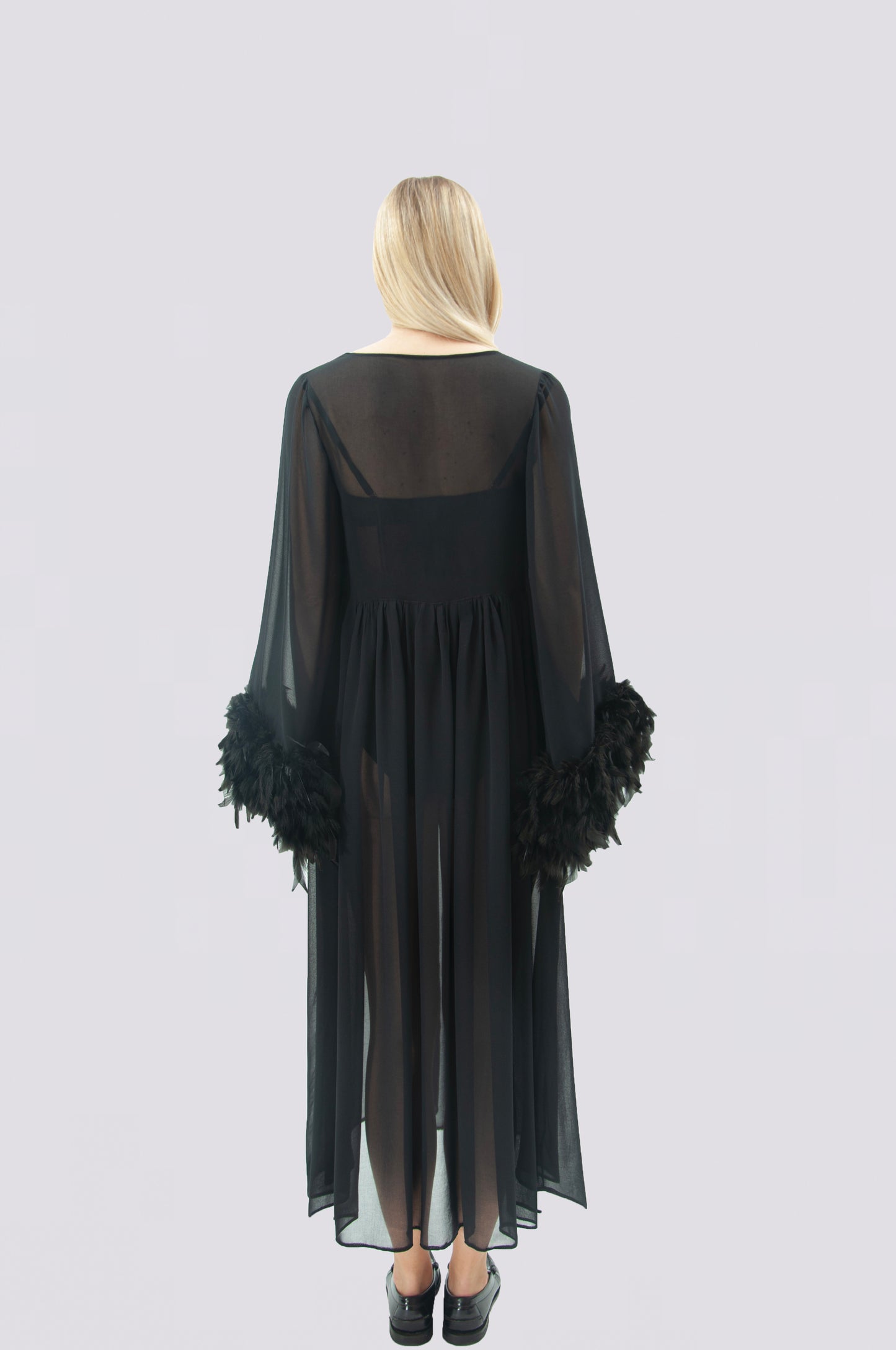 Abito midi in chiffon